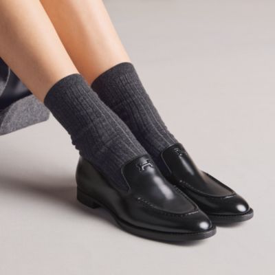 モカシン - ブラック - レディースシューズ | Hermès - エルメス-公式